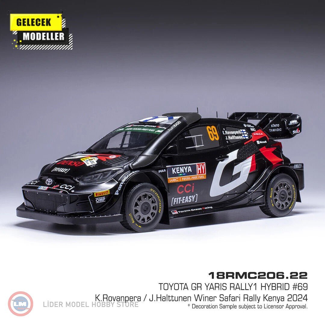 1:18 IXO Toyota Yaris Rally 1, WRC, Safari Rallye Kenia, 2024, #69