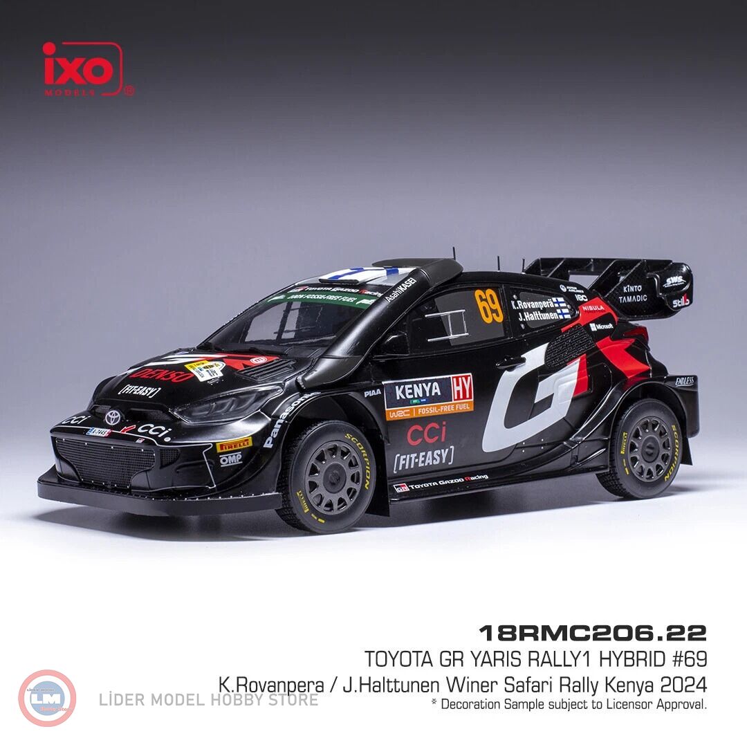 1:18 IXO Toyota Yaris Rally 1, WRC, Safari Rallye Kenia, 2024, #69