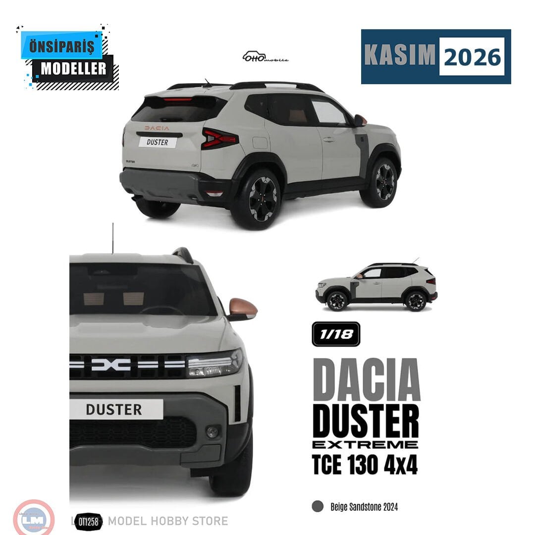 1:18 Otto 2024 Dacia Duster Extreme TCE 4x4 Beige Sandstone