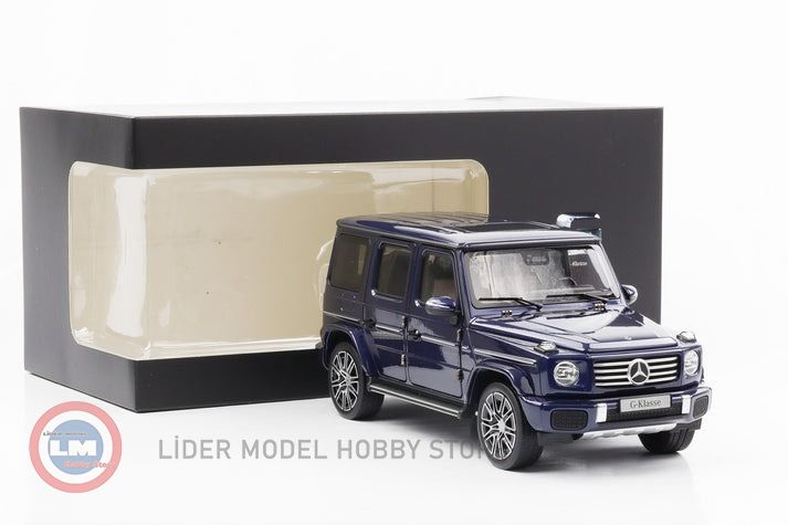 1:18 2024 Mercedes Benz G Class G500 AMG Line W463 Sodalite Blue