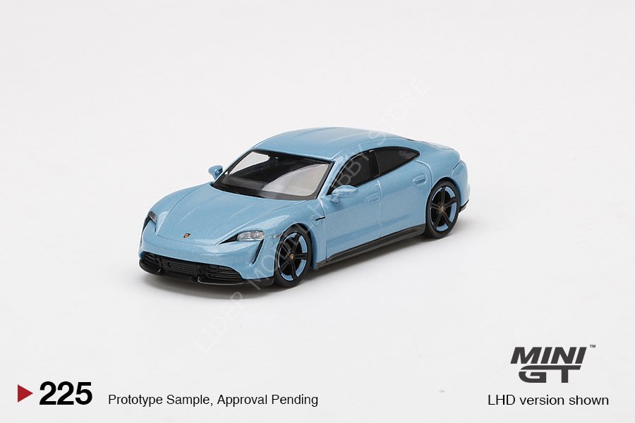1:64 2020 Porsche Taycan Turbo S Frozen Blue Metallic