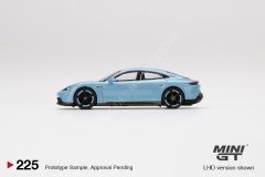 1:64 2020 Porsche Taycan Turbo S Frozen Blue Metallic