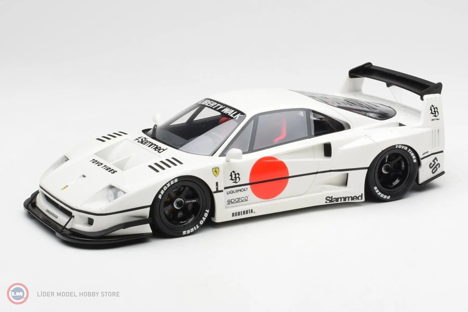 1:18 2023 Ferrari LB-Works F40 White