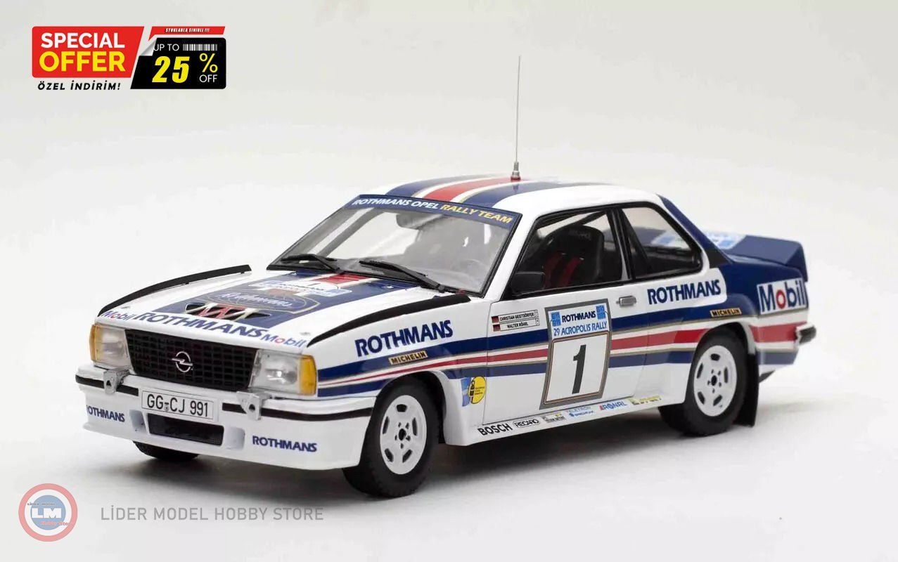 1:18 SunStar Opel Ascona 400 -#1 W.RöhrlC.Geistdörfer 2nd Acropolis Rally 1982
