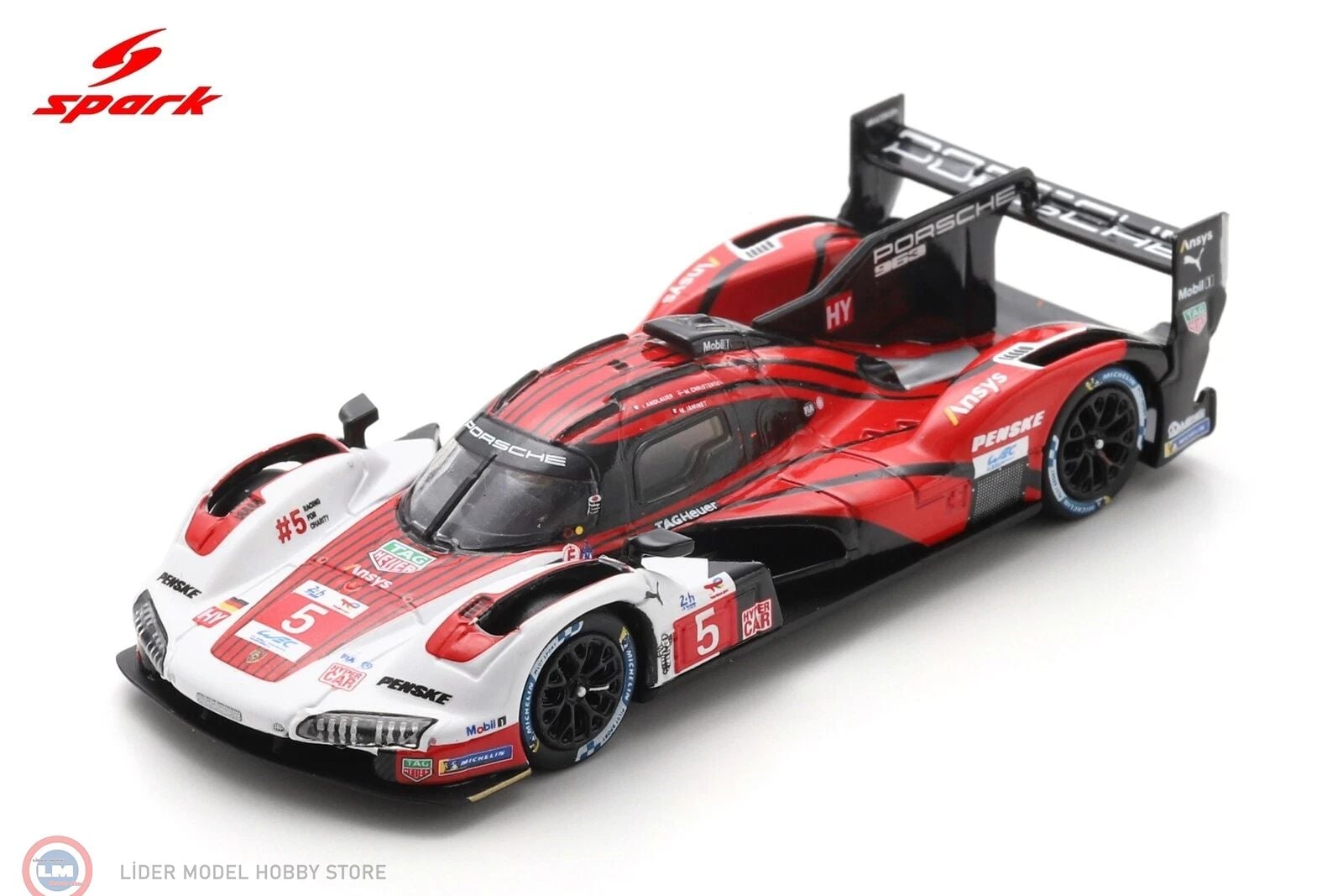 1:64 Spark 2025 Porsche 963 Hypercar No5 24h Le Mans Penske Andlauer