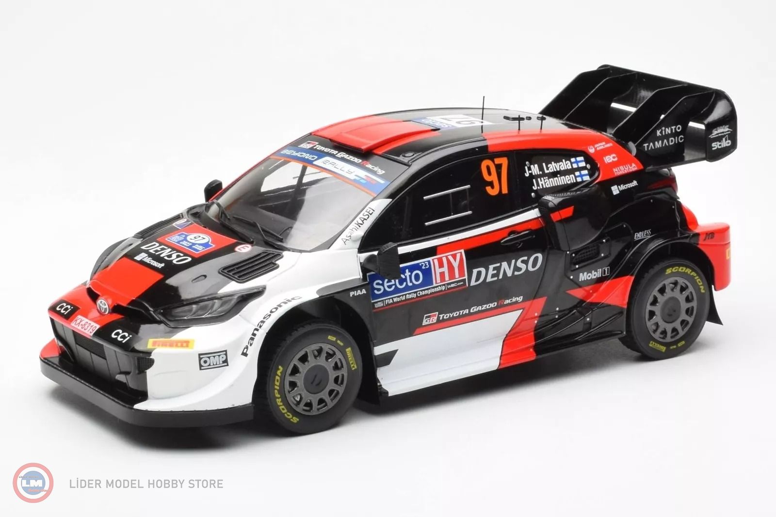 1:18 IXO 2023 Toyota GR Yaris #97 WRC1 Rally Finland