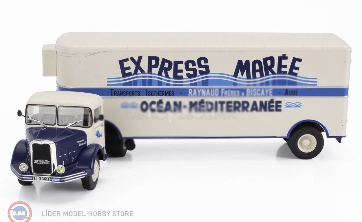 1:43 Atlas 1951 BERNARD 150MB TRUCK SEMI-FRIGO EXPRESS MAREE TRANSPORTS
