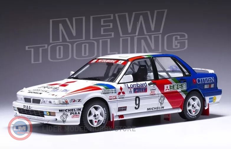1:18 IXO Mitsubishi Galant VR-4, #9, RAC Rally, K.ErikssonS.Parmander, 1990
