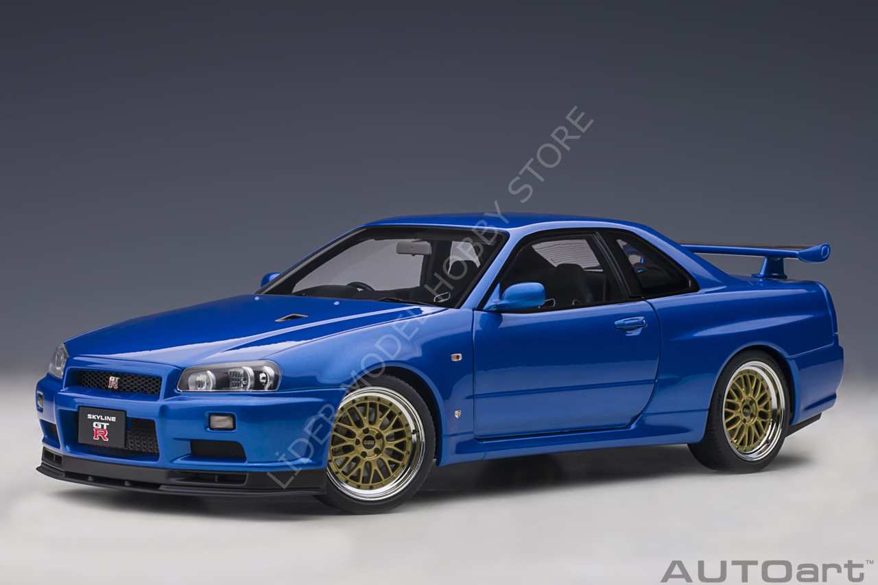 Autoart - 1:18 2001 Nissan Skyline GT-R (R34) V-Spec II - 17.755