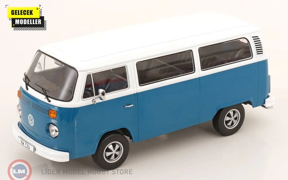 1:18 KK Scale 1972 Volkswagen T2b Bus - Fuchs rims