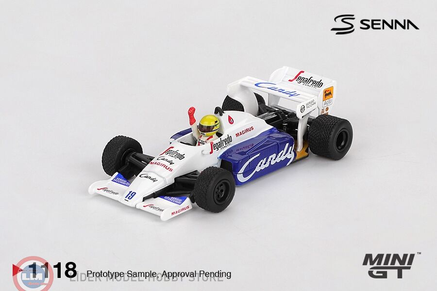 1:64 Mini GT Toleman TG184 #19 Ayrton Senna 1984 Monaco Grand Prix 2nd Place
