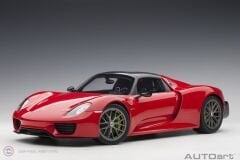 1:12 Autoart 2013 Porsche 918 Spyder Weissach Package (Guards Red)