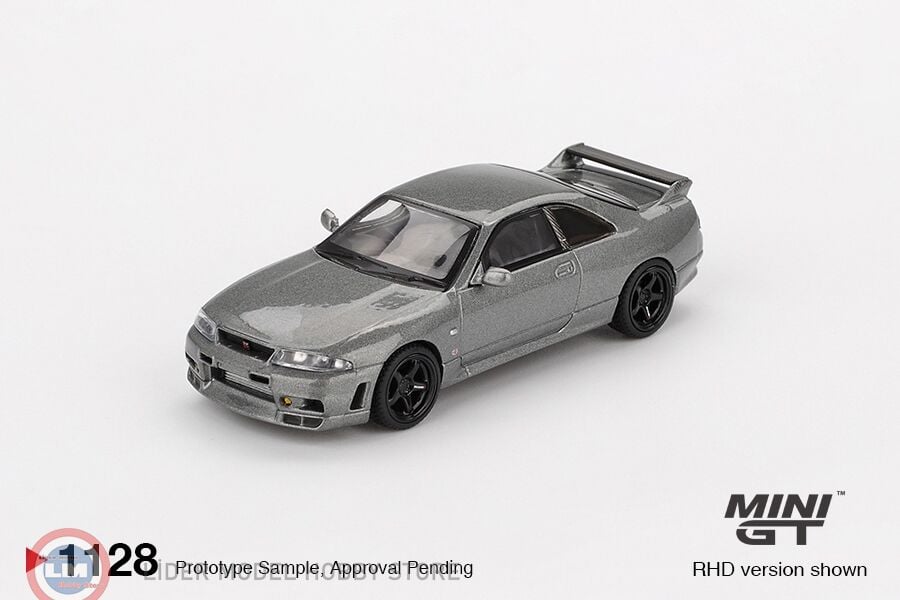 1:64 Mini GT NISSAN Skyline GT-R Dark Metal Gray NISMO BCNR33 CRS Version
