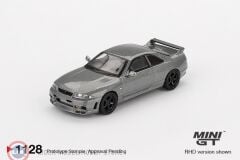 1:64 Mini GT NISSAN Skyline GT-R Dark Metal Gray NISMO BCNR33 CRS Version