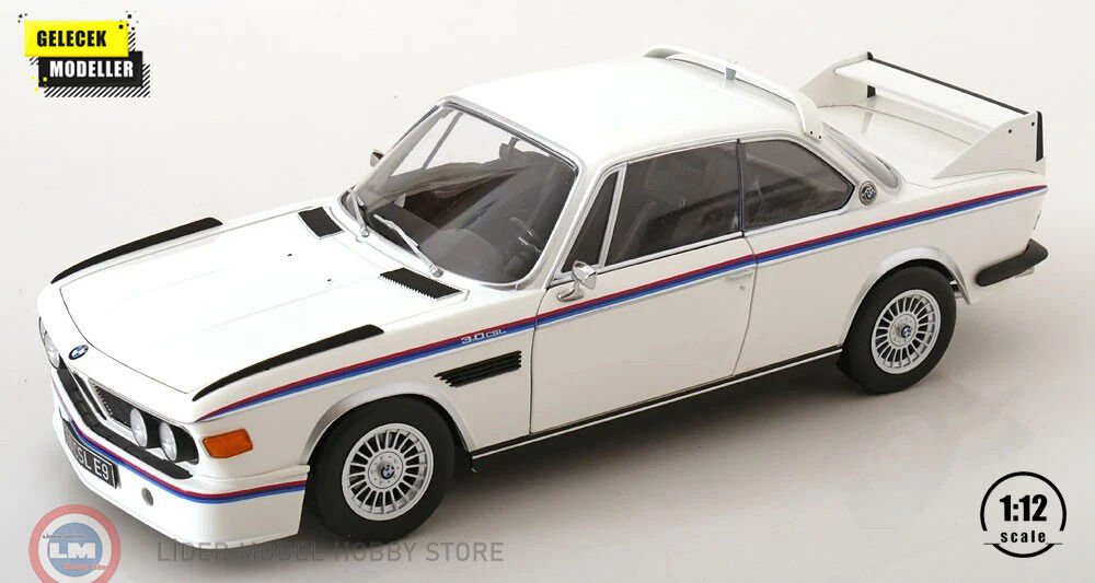 1:12 KK Scale 1973 BMW 3.0 CSL E9 White