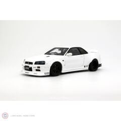 1:18 2019 Nissan Skyline GT-R R34 KRC Body Kit Pearl White QX1