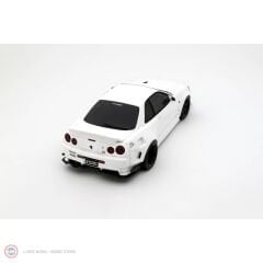 1:18 2019 Nissan Skyline GT-R R34 KRC Body Kit Pearl White QX1