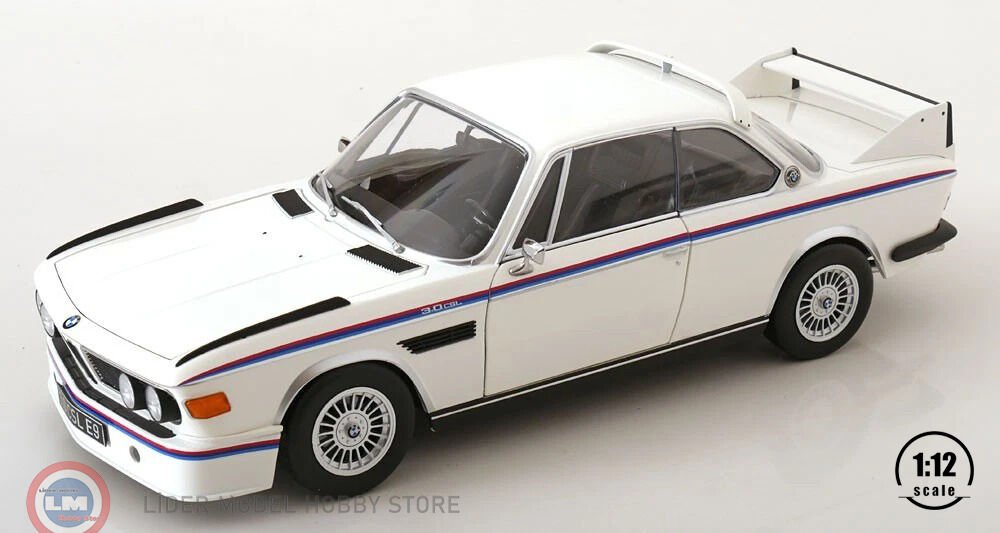 1:12 KK Scale 1973 BMW 3.0 CSL E9 White