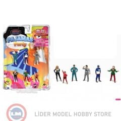 1:64 American Diorama Figure Set -  Pajamas Party