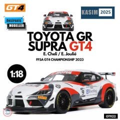 1:18 2023 Toyota Supra GT4 White E.Cheli E.Joulie FFSA GT4 Championship
