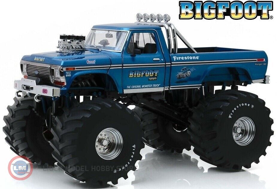 1:18 1974 Ford F-250 Monster Truck Big Foot 66 Inch Tires