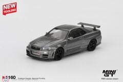 1:64 Mini GT Nissan Skyline GT-R Dark Metal Gray (NISMO BNR34 CRS Version)