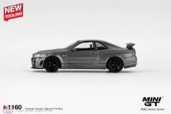 1:64 Mini GT Nissan Skyline GT-R Dark Metal Gray (NISMO BNR34 CRS Version)