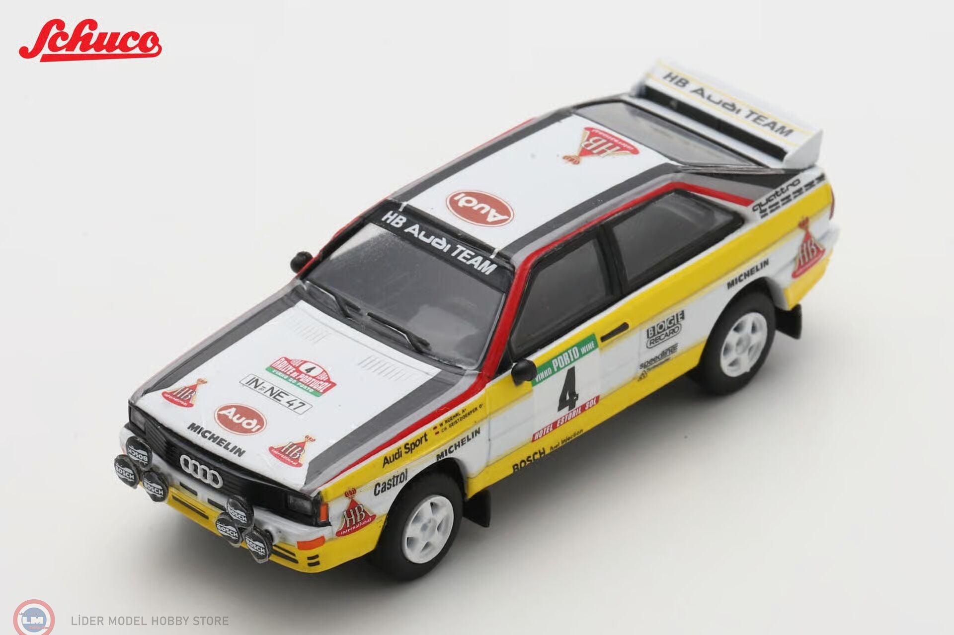 1:64 Schuco 1984 Audi Quattro #4 Rallye Portugal