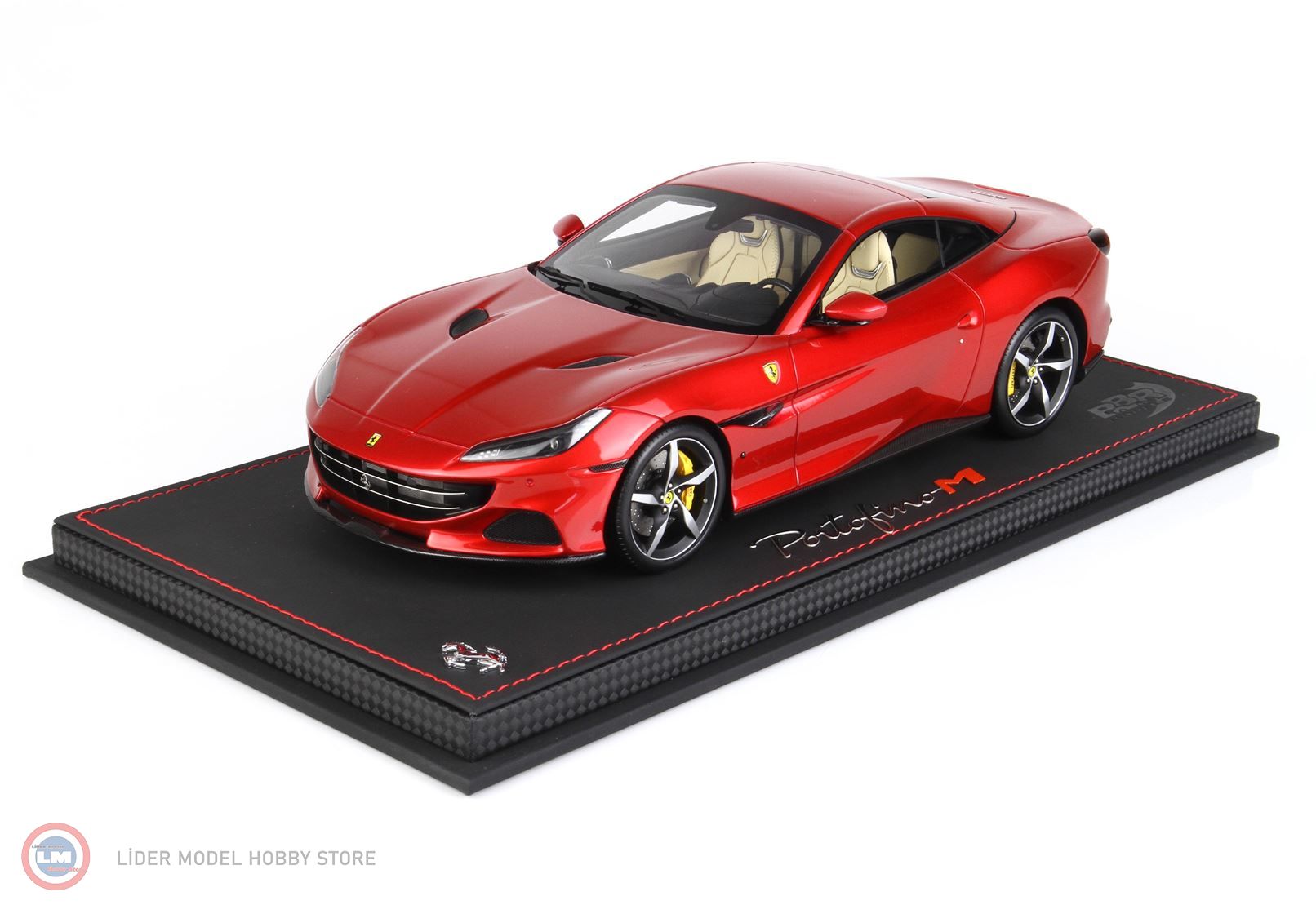 1:18 Ferrari Portofino M Spider Closed Roof Rosso Fuoco Metallizzato