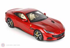 1:18 Ferrari Portofino M Spider Closed Roof Rosso Fuoco Metallizzato