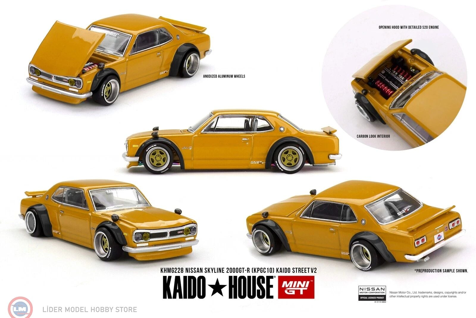 1:64 Mini GT Nissan Skyline 2000 GT-R- Kaido Works