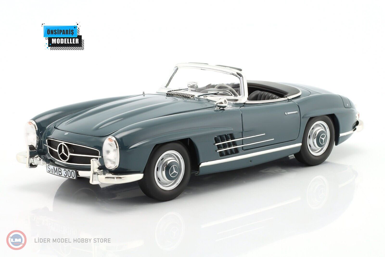 1:18 1957 Mercedes Benz SL Class 300 SL Roadster Spider W198