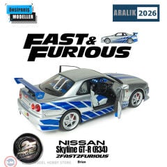 1:18 Solido Nissan Skyline GTR BNR34 Fast and Furious Brian