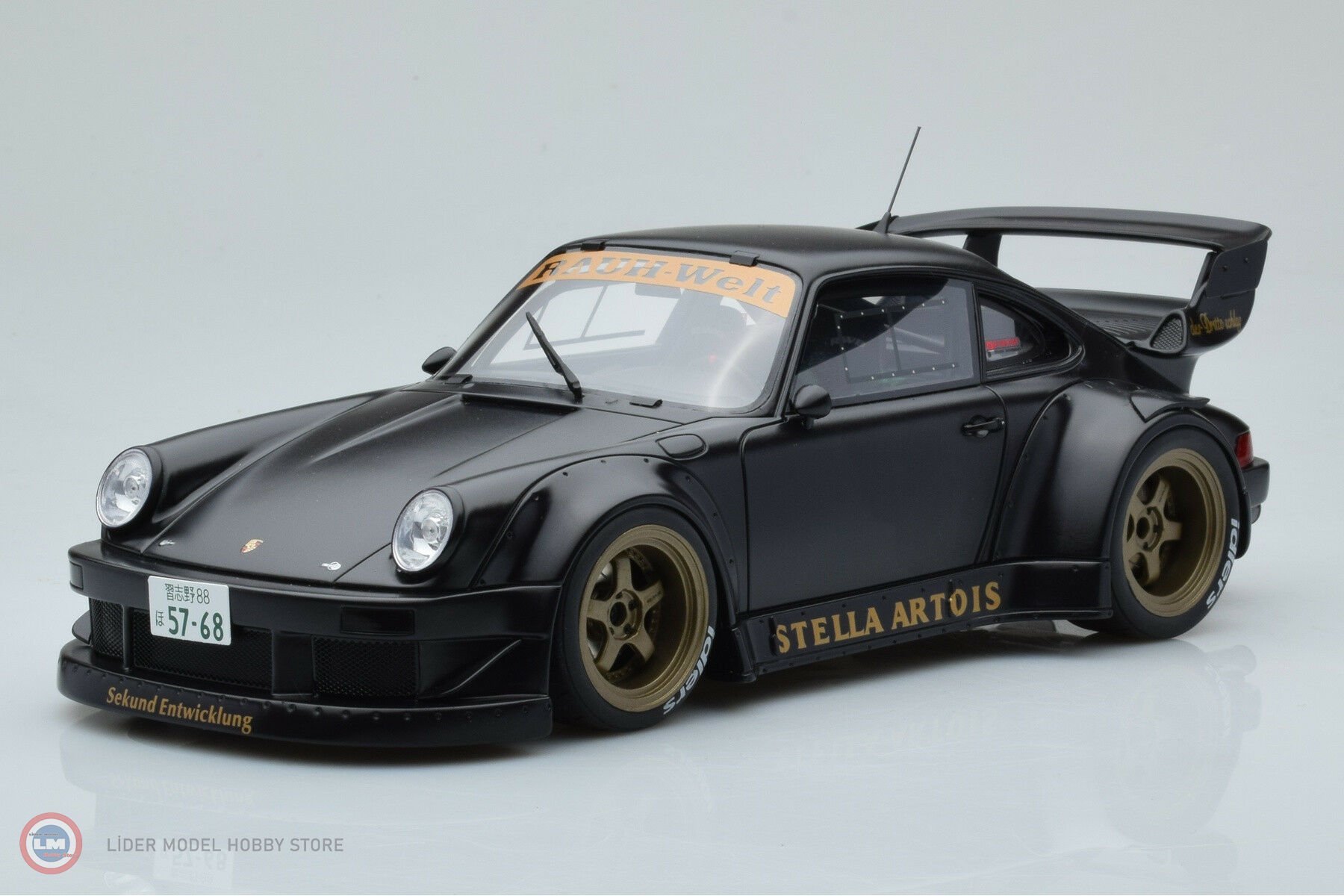 1:18 2008 Porsche RWB Stella SATIN BLACK