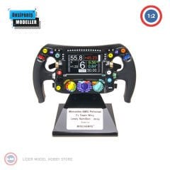 1:2 Steering Wheel Mercedes AMG Petronas F1 Team W05 Lewis Hamilton 2012 L.3 Direksiyon 250 Limitli | ÖN SİPARİŞ