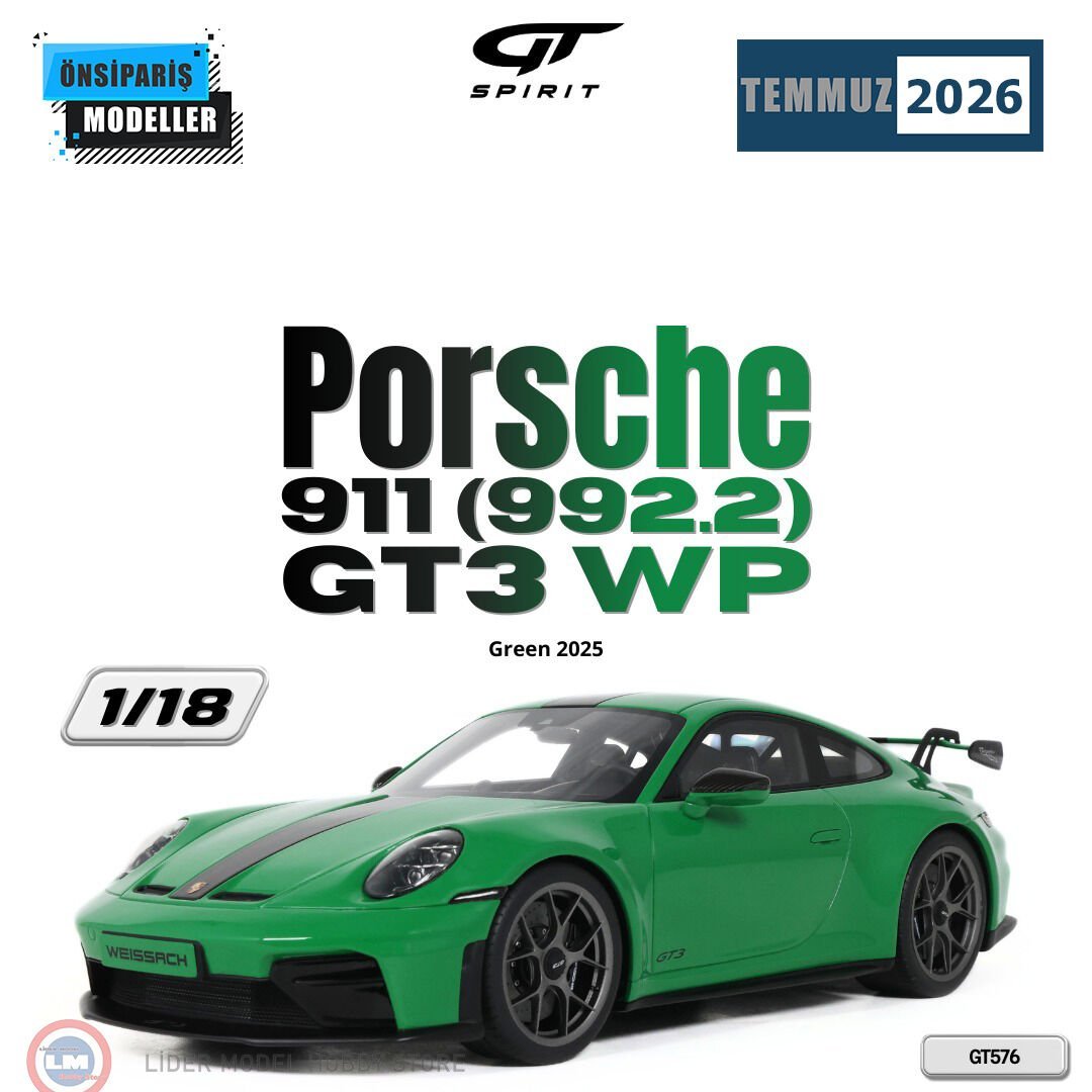 1:18 GT Spirit 2025 Porsche 911 992.2 GT3 WP Green