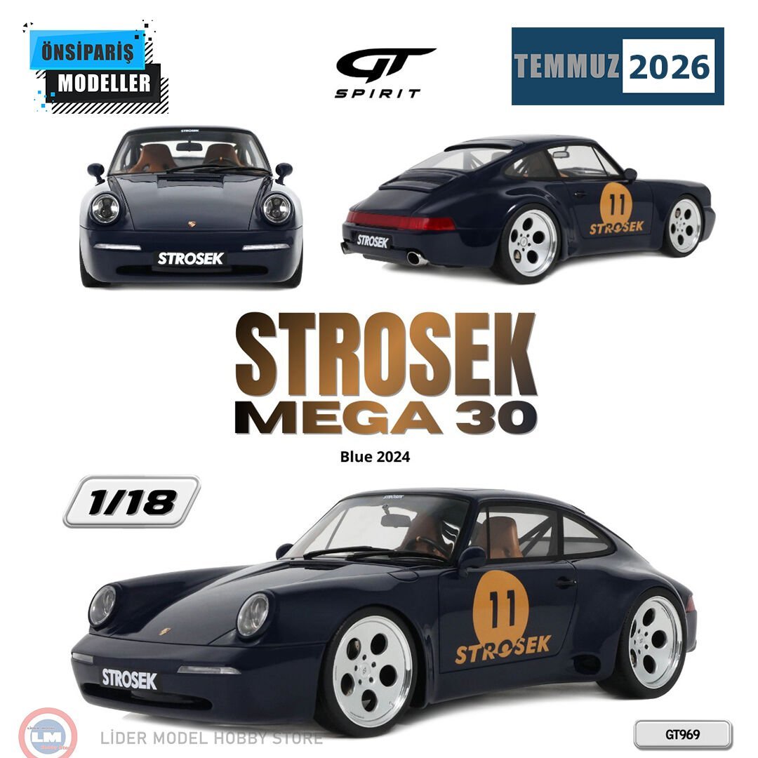 1:18 GT Spirit 2024 Porsche Strosek Mega 30 Blue