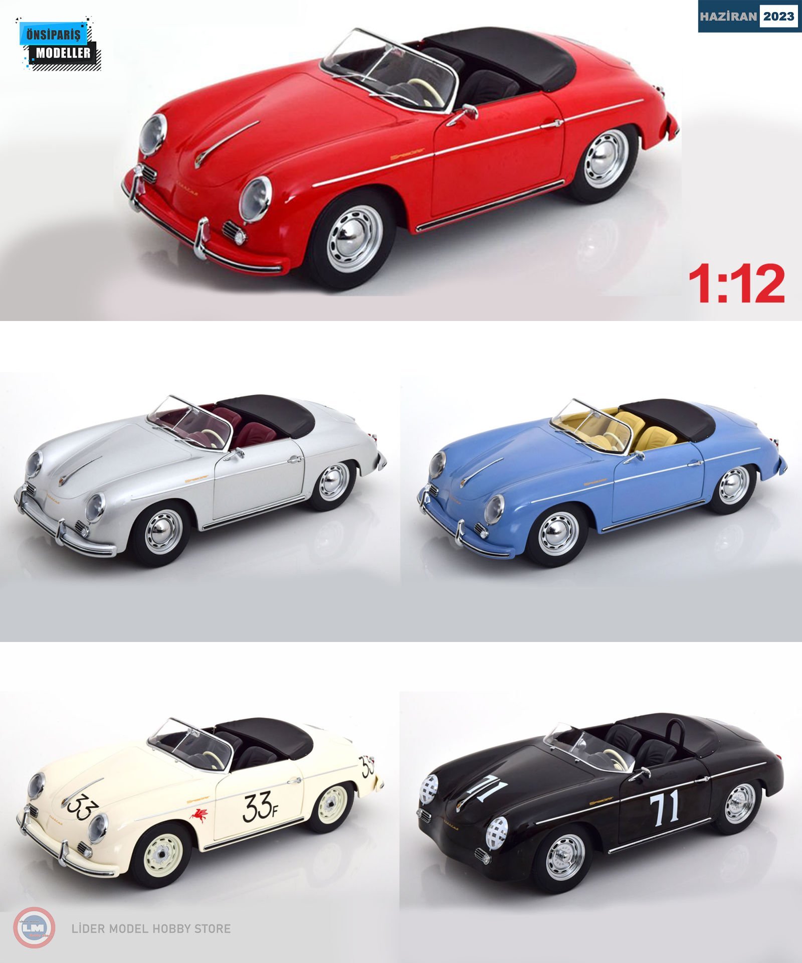 1:12 1955 Porsche 356 A Speedster