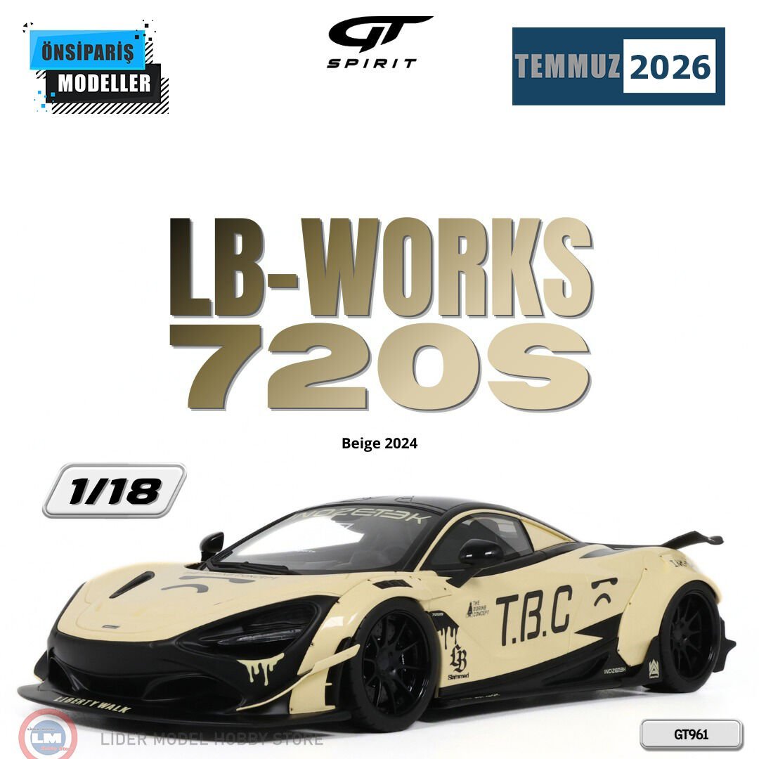 1:18 GT Spirit 2024 Mclaren 720S LB Works Beige