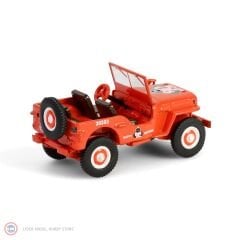 1:64 Greenlight 1944 Jeep Willys MB Smokey Bear 80th Anniversary