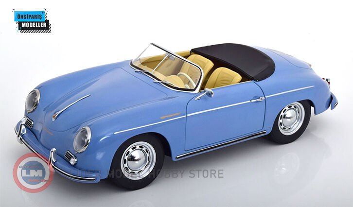 1:12 1955 Porsche 356 A Speedster KKDC120095 - Açık Mavi