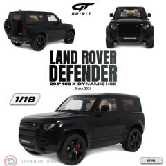 1:18 GT Spirit 2021 Land Rover Defender 90 P400 X-Dynamic HSE Black