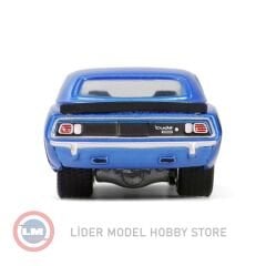 1:64 Greenlight 1971 Plymouth Cuda 440 6bbl Shaker in B5 Blue Cuda 60th Anniversary