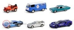 1:64 Greenlight 1971 Plymouth Cuda 440 6bbl Shaker in B5 Blue Cuda 60th Anniversary