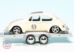 1:64 1968 Volkswagen T1, BEETLE #53 HERBIE ve Trailer