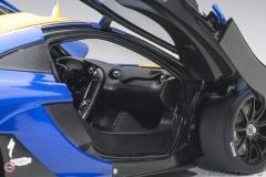 1:18 2015 Mclaren P1 GTR - #23 - blue metallicyellow stripes