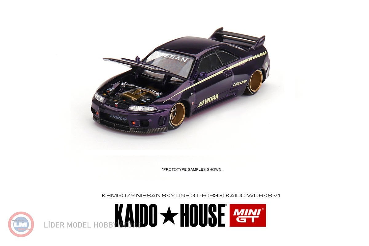 1:64 Mini GT Kaido Nissan Skyline GT-R R33 Kaido Works V1