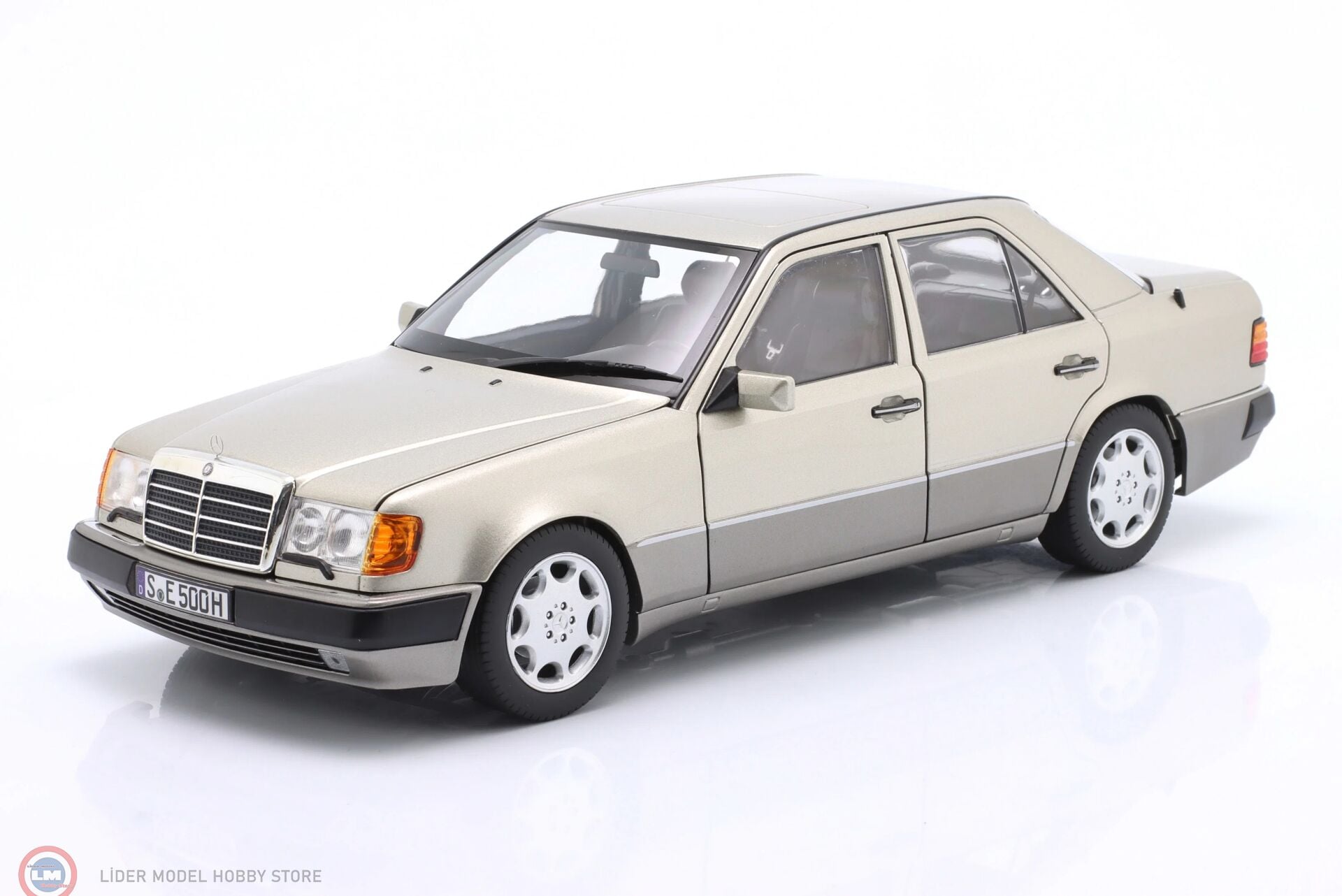 1:18 Norev 1991 Mercedes Benz 500E W124 Smoke Silver