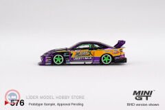 1:64 2022 Nissan Silvia S15 LB-Super Silhouette #555 2022 Formula Drift Japan