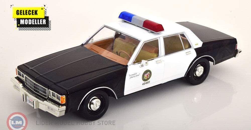 1:18 Greenlight 1986 Chevrolet Caprice '' MacGyver '' Los Angeles Police Department (LAPD)